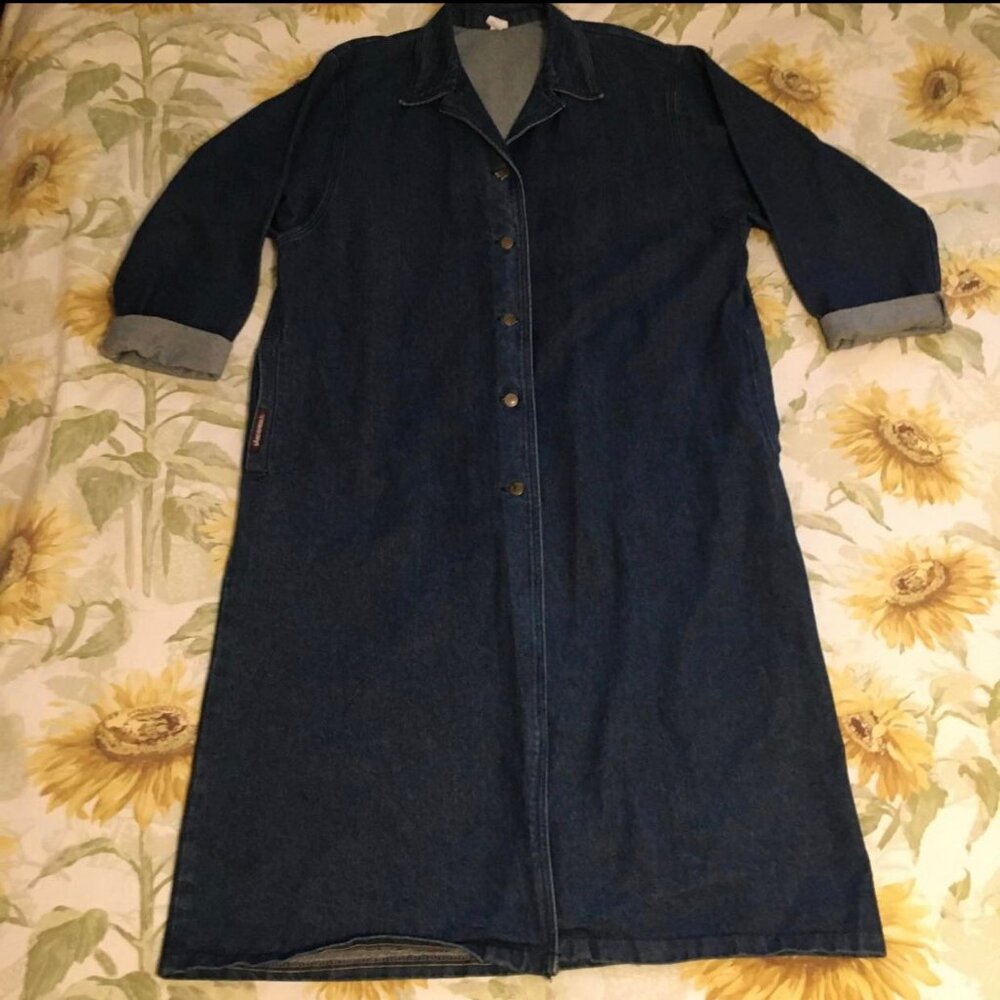 Vanderbilt Denim (Size Xlg) Long Coat/Dress